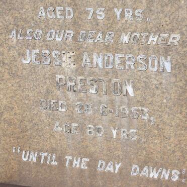 PRESTON Jessie Anderson -1953