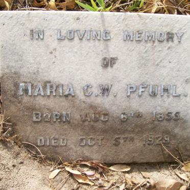 PFUHL Maria C.W. 1855-1929 :: PFUHL Sylvia  -1933