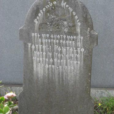 PANTALEO Tattoli 1874-1954