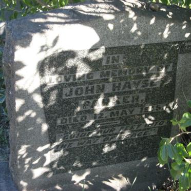 PARKER John Hayse -1915