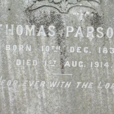 PARSONS Thomas 1835-1914