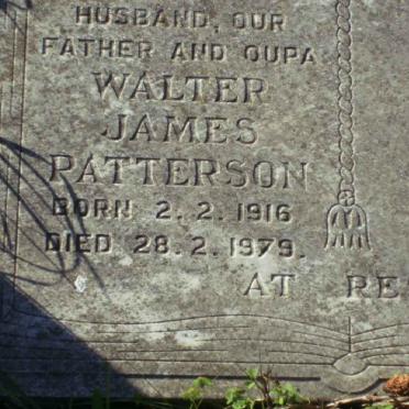 PATTERSON Walter James 1916-1979