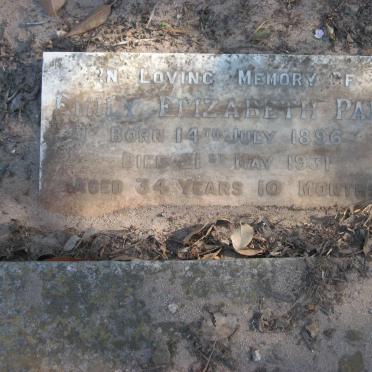 PAPE Emily Elizabeth 1896-1931