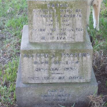 PARSONS Alfred J. 1854-1937 &amp; Dassie 1853-1916 &amp; Emily Mary -1950