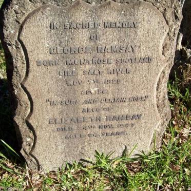RAMSAY George -1929 &amp; Elizabeth -1947