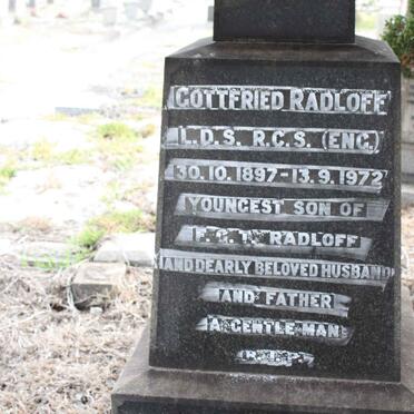 RADLOFF Gottfried 1897-1972