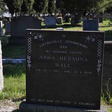 RALL Anna Hermina 1907-1974