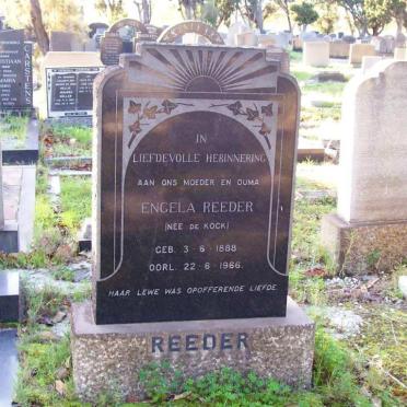 REEDER Engela nee DE KOCK 1888-1966