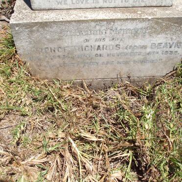 RICHARDS Florence nee BEAVIS -1936