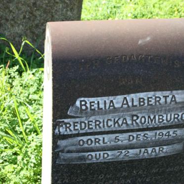 ROMBURGH Belia Alberta Fredericka -1945