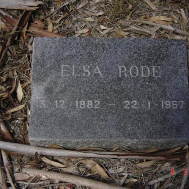 RODE Elsa 1882-1967