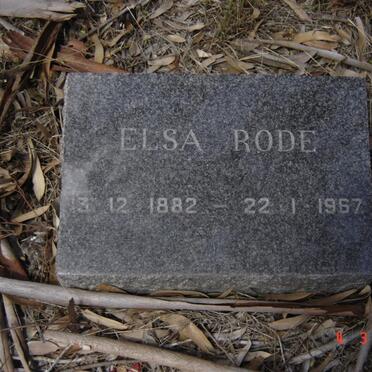 RODE Elsa 1882-1967