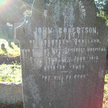 ROBERTSON John -1913
