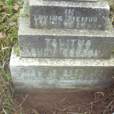 ROBSON Talitha Gump 1902-1908