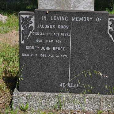ROOS Jacobus -1925 :: ROOS Sidney John Bruce -1962