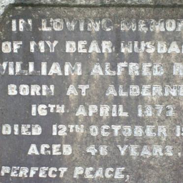 ROWE William Alfred  1872-1913