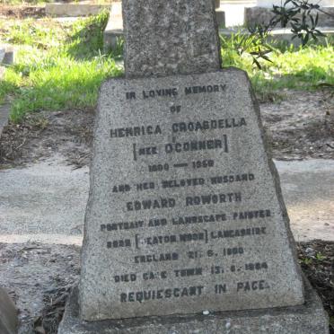 ROWORTH Edward 1880-1984 &amp; Henrica Croasdella O'CONNER 1890-1959