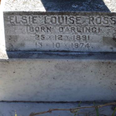 ROSS Elsie Louise nee DARLING 1891-1974