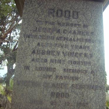 ROOD Joseph Charles :: ROOD Aubrey Vincent :: ROOD Victor Claude Septimus -1963