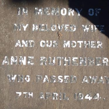 RUTHENBERG Anne -1944