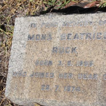 RUCK Mona Beatrice 1896-1974