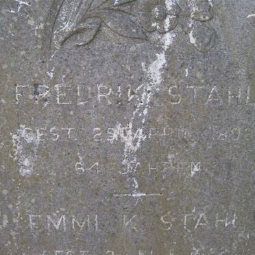 STAHL Frederik -1898