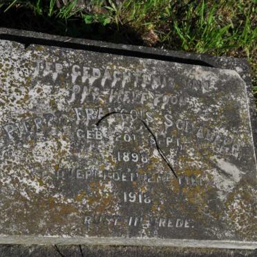 SCHAEFER Pierre Francois 1898-1918