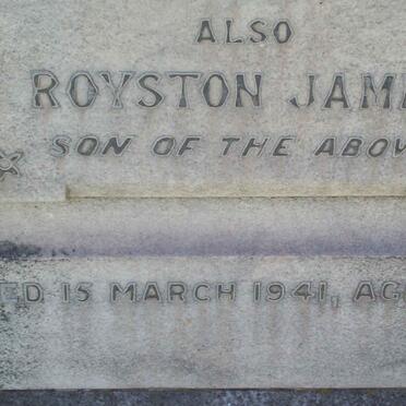 SCOTT James Sydney 1877-1927 :: SCOTT Laurencia H. -1933 :: SCOTT Royston James -1941 