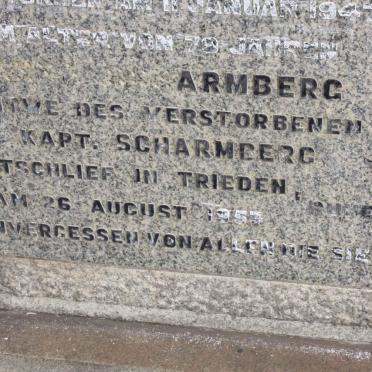 SCHARMBERG Heinrich Ludwig -1947 &amp; Anna C.L. -1953 :: SCHARMBERG Hadie -1971