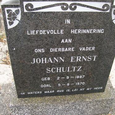 SCHULTZ Johann Ernst 1887-1970