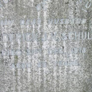 SCHULTZ Frederick J.K. -1913