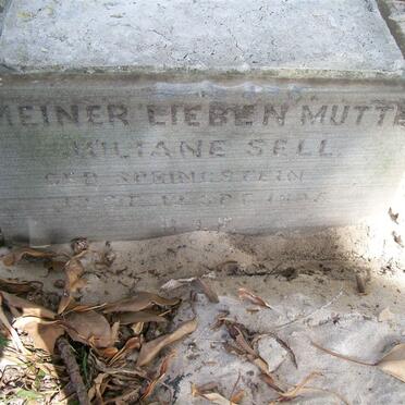 SELL Juliane nee SPRINGSTEIN -1895
