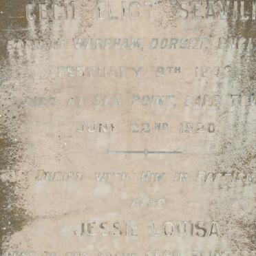 SEAVILL Cecil Eliot 1843-1920 &amp; Jessie Louisa 1850-1922