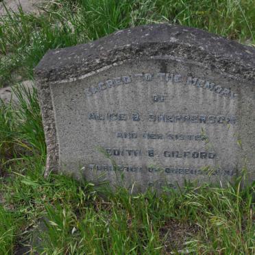 SHEPPERSON Alice B. :: GILFORD Edith B.