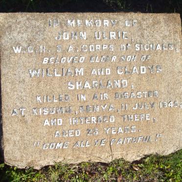 SHARLAND John Ulric  -1945 