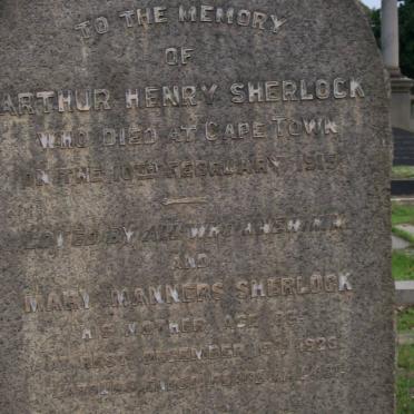 SHERLOCK Arthur Henry -1915 :: SHERLOCK Mary Manners -1925