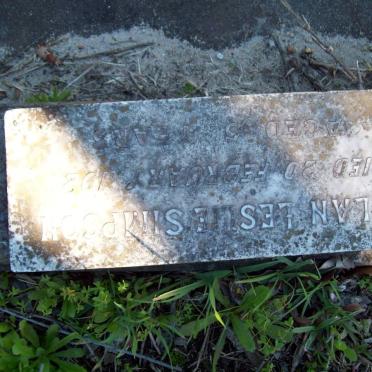 SIMPSON Alan Leslie -19?