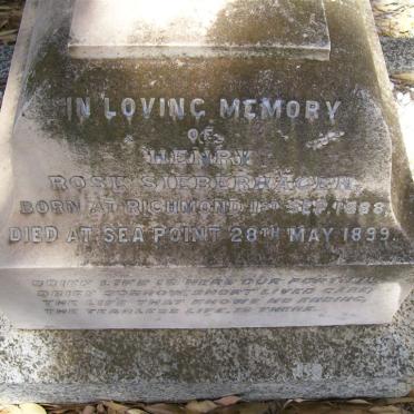 SIEBERHAGEN Henry Rose 1888-1899