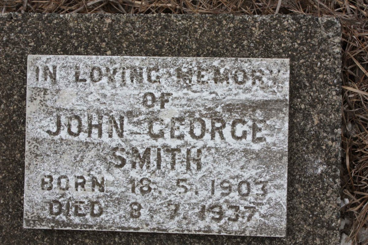 SMITH John George 1903-1937