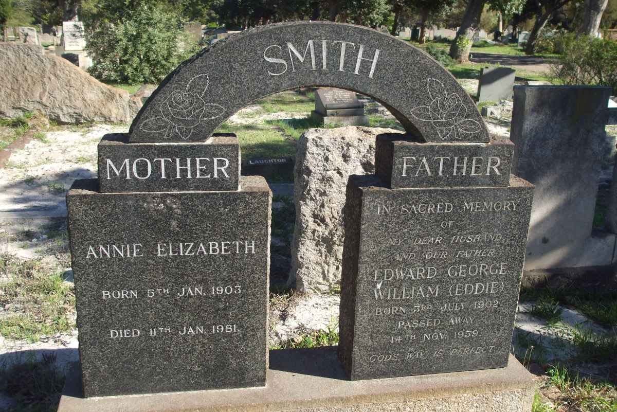 SMITH Edward George William 1902-1959 &amp; Annie Elizabeth 1903-1981