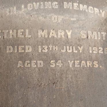 SMITH Ethel Mary -1926