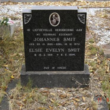 SMIT Johannes 1905-1972 &amp; Elsie Evelyn 1919-1994