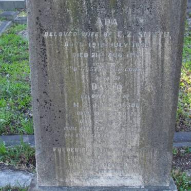 SMYTH Frederick Zachariah 1858-1934 &amp; Ada 1856-1917 :: NICHOLSON David 1928-1930