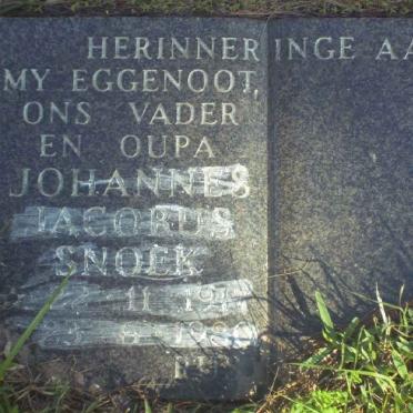SNOEK Johannes Jacobus 1917-1980