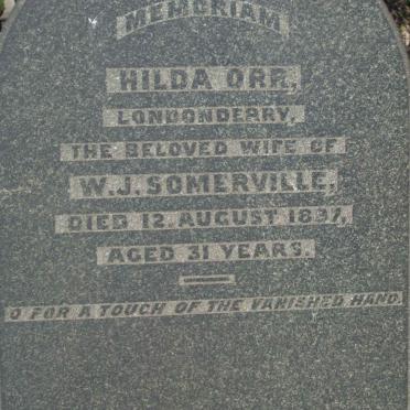 SOMERVILLE Hilda nee ORR  -1897