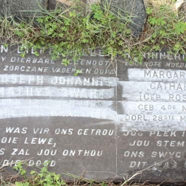SWART Joseph Johannes Mathys 1880-194? &amp; Margaretha Catharina ROSSOUW 1881- 1960 