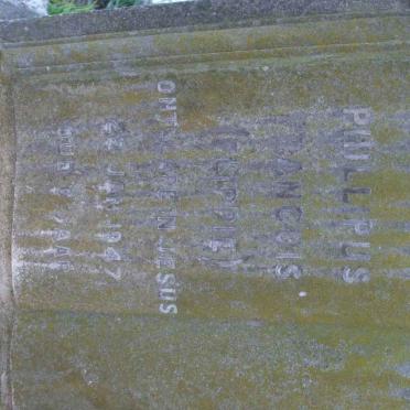 SYFERT Phillipus Francis -1947
