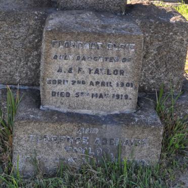 TAYLOR Florence Adelaide -193? :: TAYLOR Florence Elsie 1901-1919