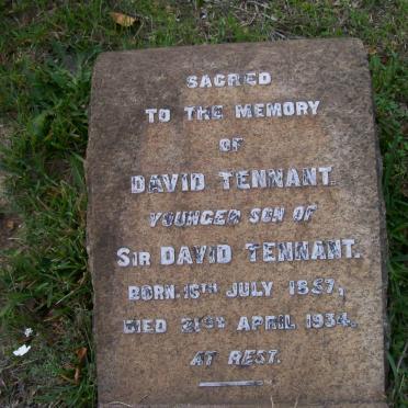 TENNANT David 1857-1934