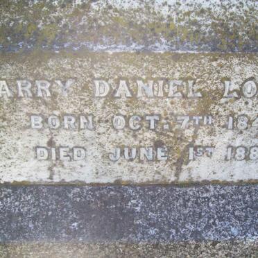 LOADER Harry Daniel 1849-1886